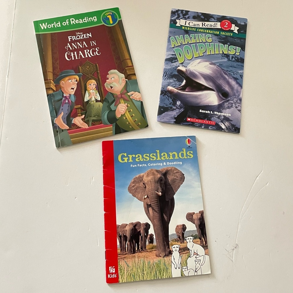 Set of 3 Children's Book, Grassland